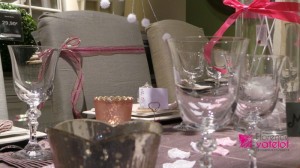 décoration d'une table de noel