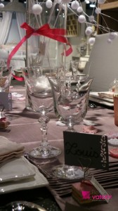 table de noel, décoration