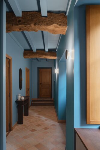 colorblock entrée maison